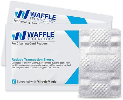 waffletechnology smart card reader cleaning card 40 box|miracle magic card readers waffle.